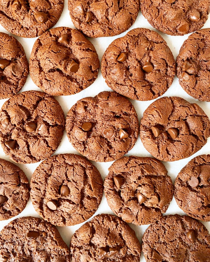 Crispy, Crunchy Double Chocolate Cookies​