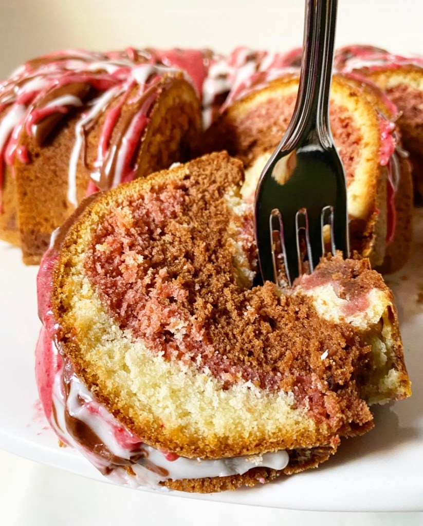 Neapolitan Bundt Cake