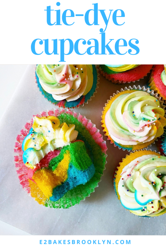 Tie-Dye Cupcakes
