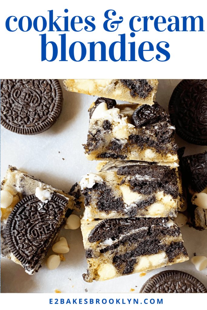 Cookies & Cream Blondies