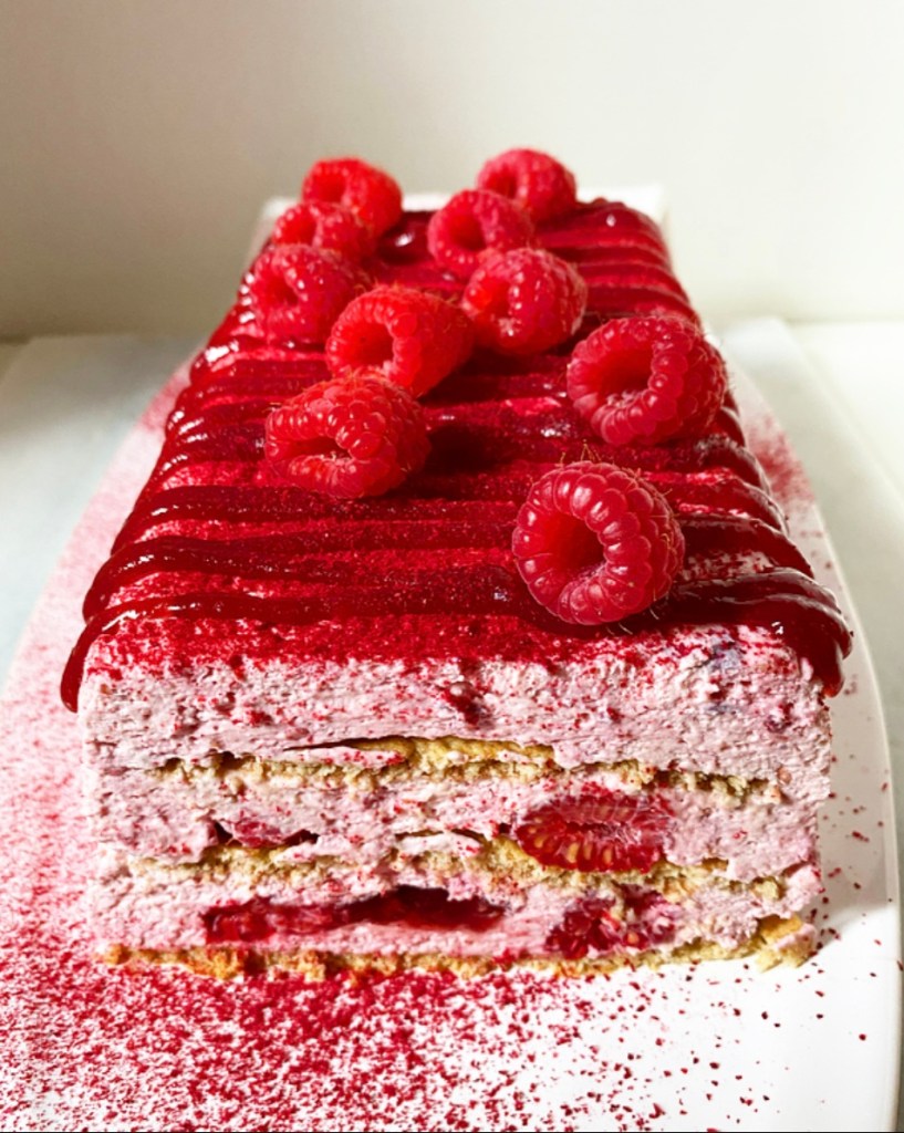 Triple Raspberry Icebox Cake