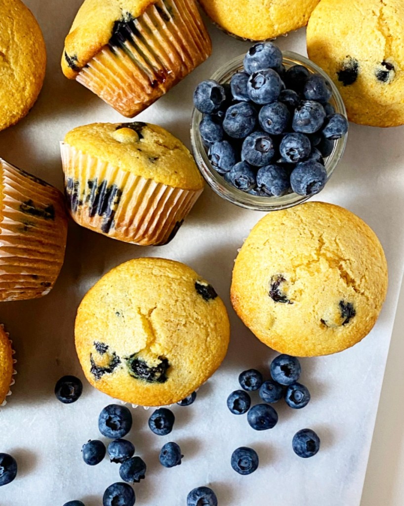Blueberry Corn Muffins