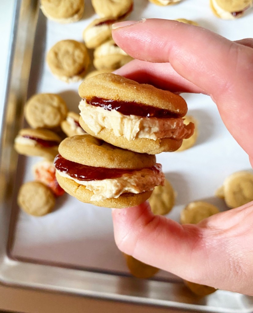 Peanut Butter & Jelly Sandwich Cookies​