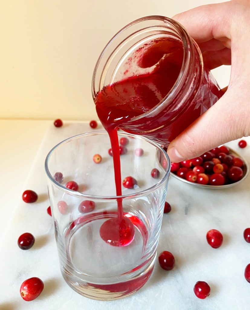 Cranberry Simple Syrup & Sparkling Cranberry Ginger Mocktails​