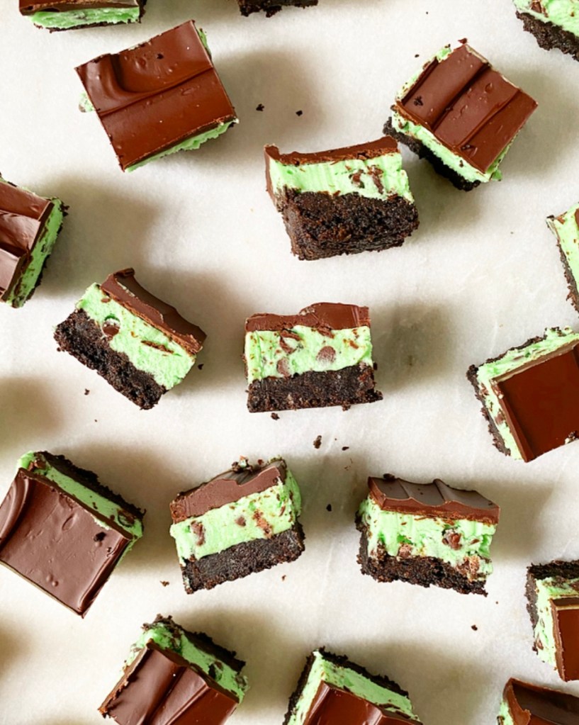 Mint Chip​ Buttercream Bars