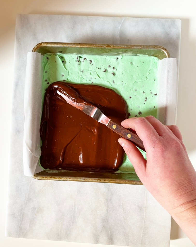 Mint Chip​ Buttercream Bars