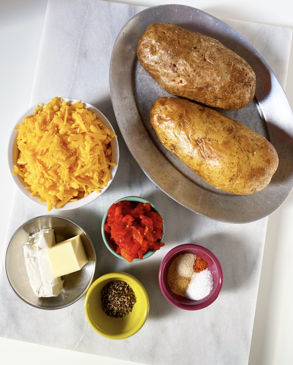 Pimento Cheese Twice-Baked Potatoes​