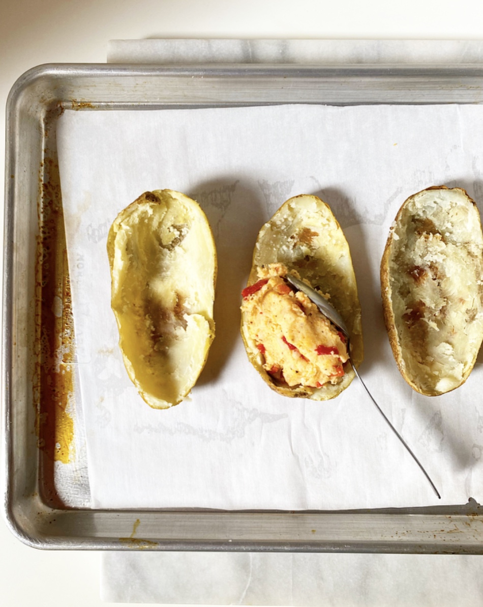 Pimento Cheese Twice-Baked Potatoes​