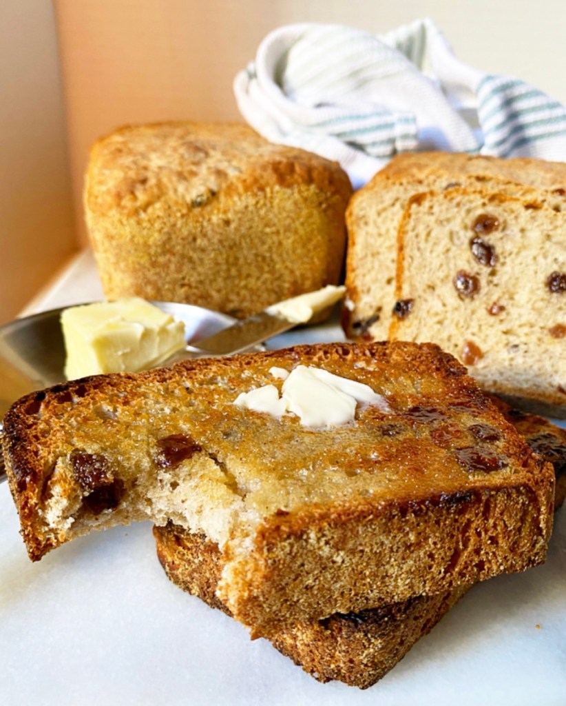 Cinnamon Raisin English Muffin Bread