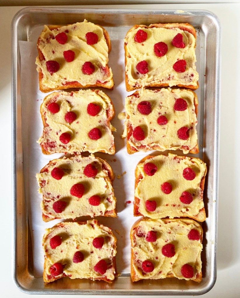 Double Raspberry Bostock {Brioche with Almonds}​