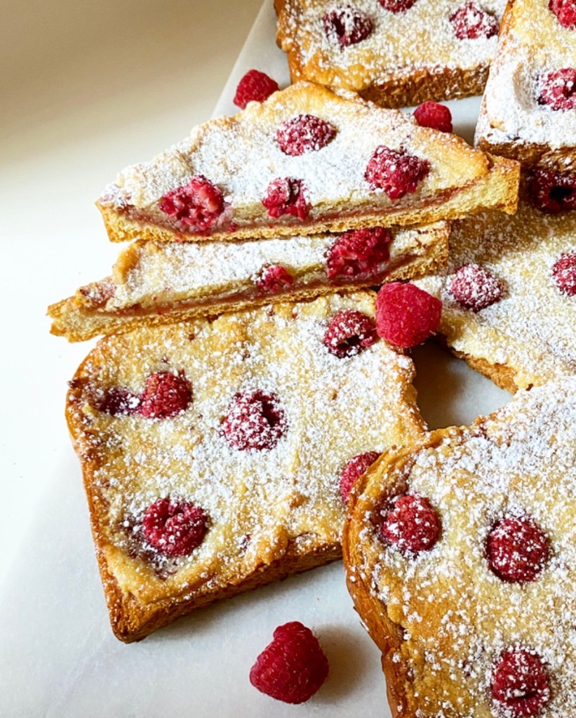 Double Raspberry Bostock {Brioche with Almonds}​