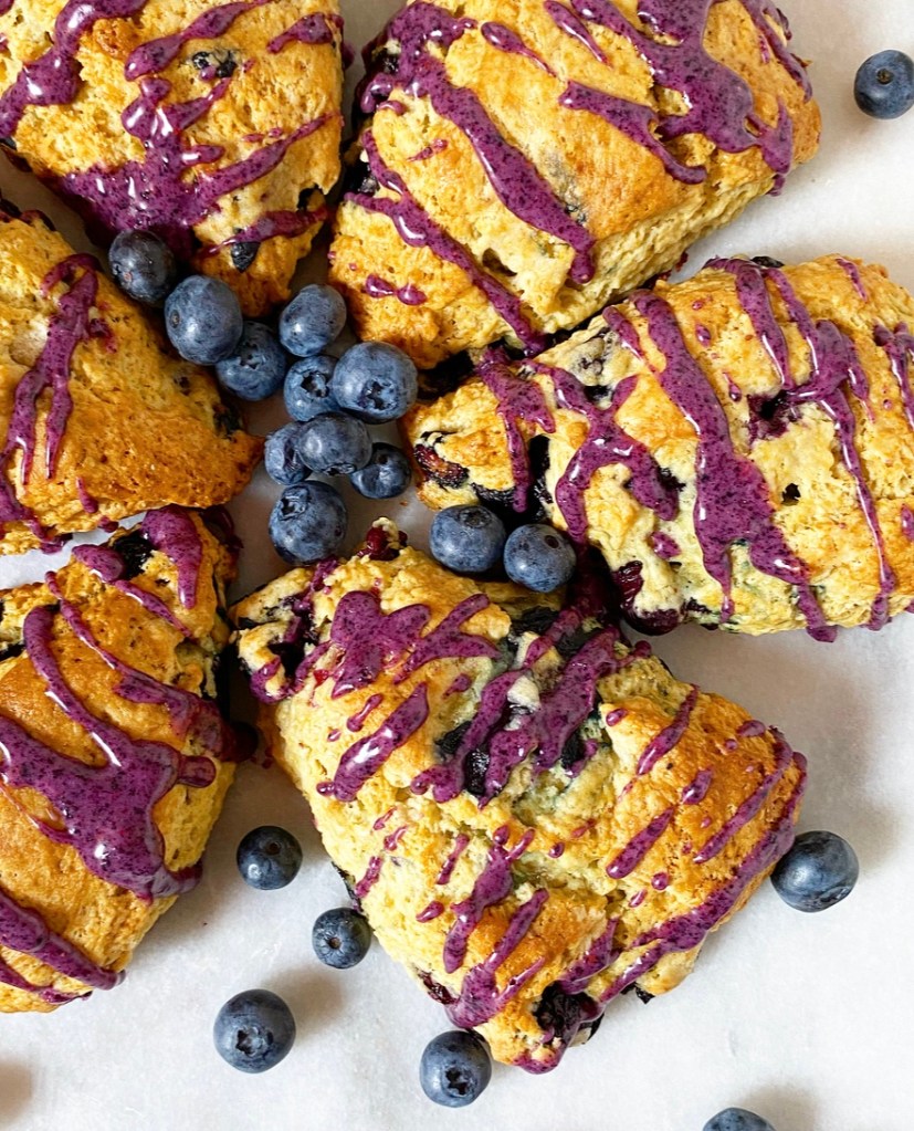 Blueberry Sour Cream Scones​
