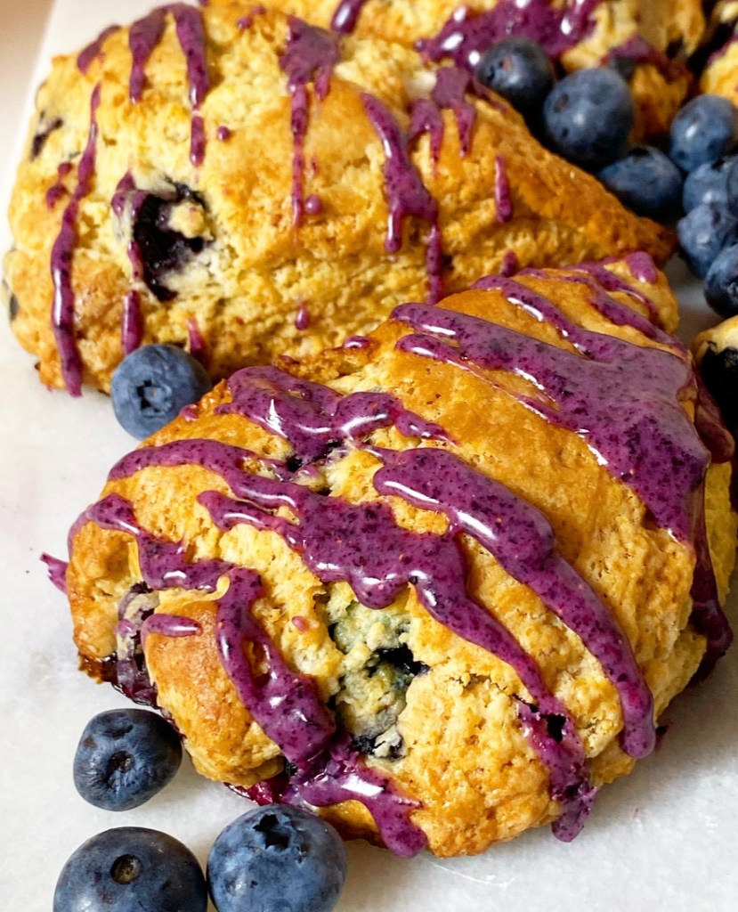 Blueberry Sour Cream Scones​