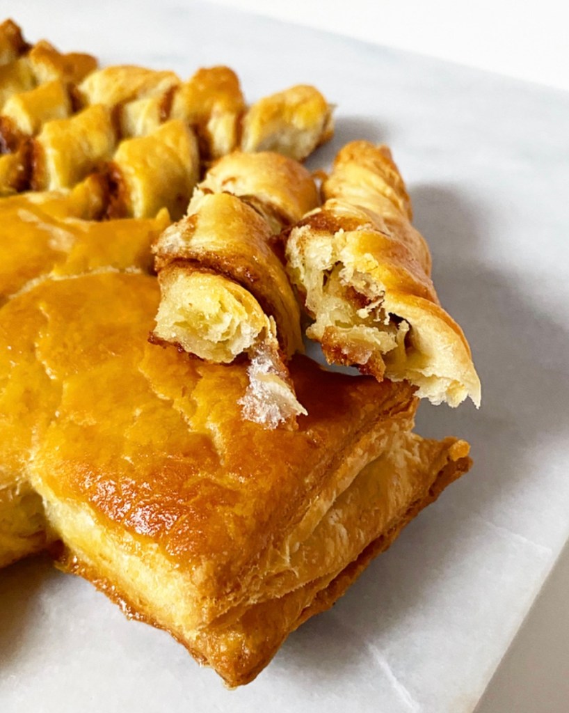 Cinnamon Sugar Puff Pastry Christmas Tree