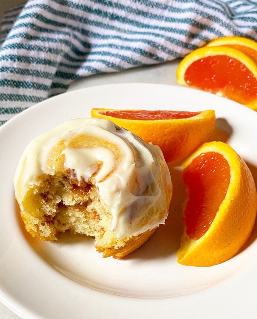 Just Two Cinnamon Rolls {No Yeast!}​