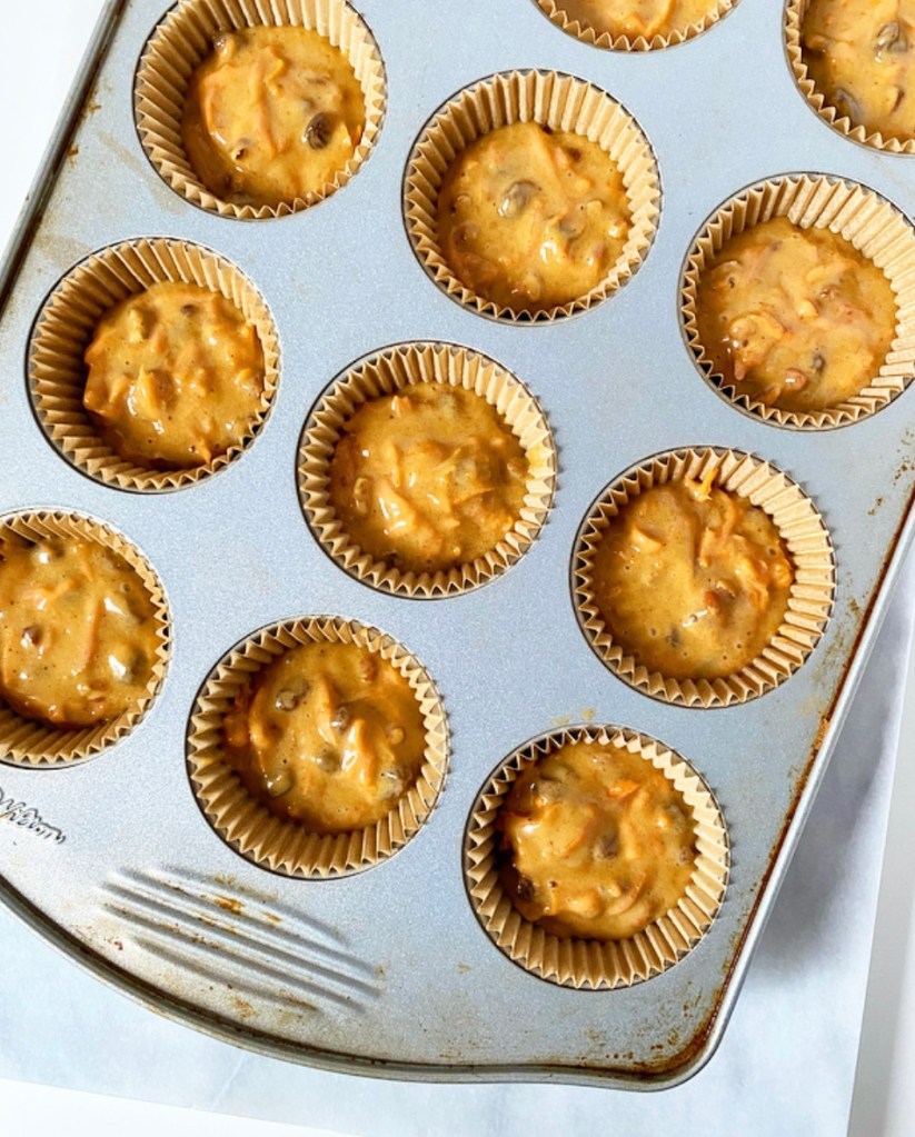 Carrot Cupcakes with Cream Cheese Frosting​