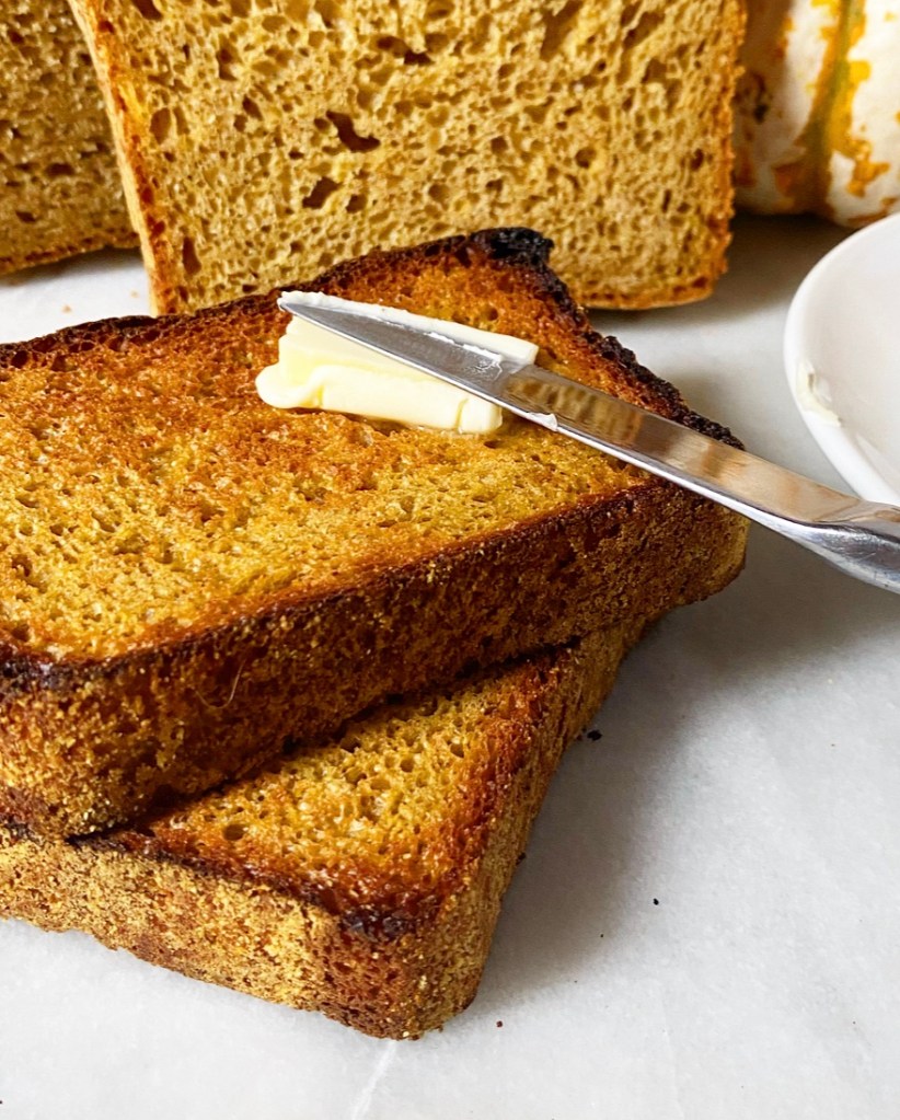 Pumpkin Spice English Muffin Bread