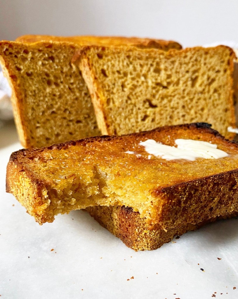 Pumpkin Spice English Muffin Bread