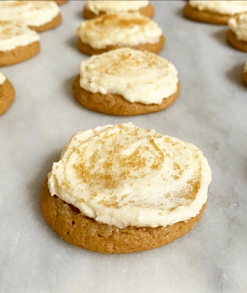 Frosted Maple Spice Cookies