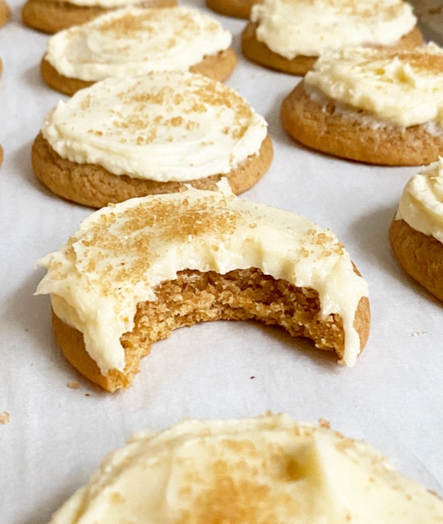 Frosted Maple Spice Cookies